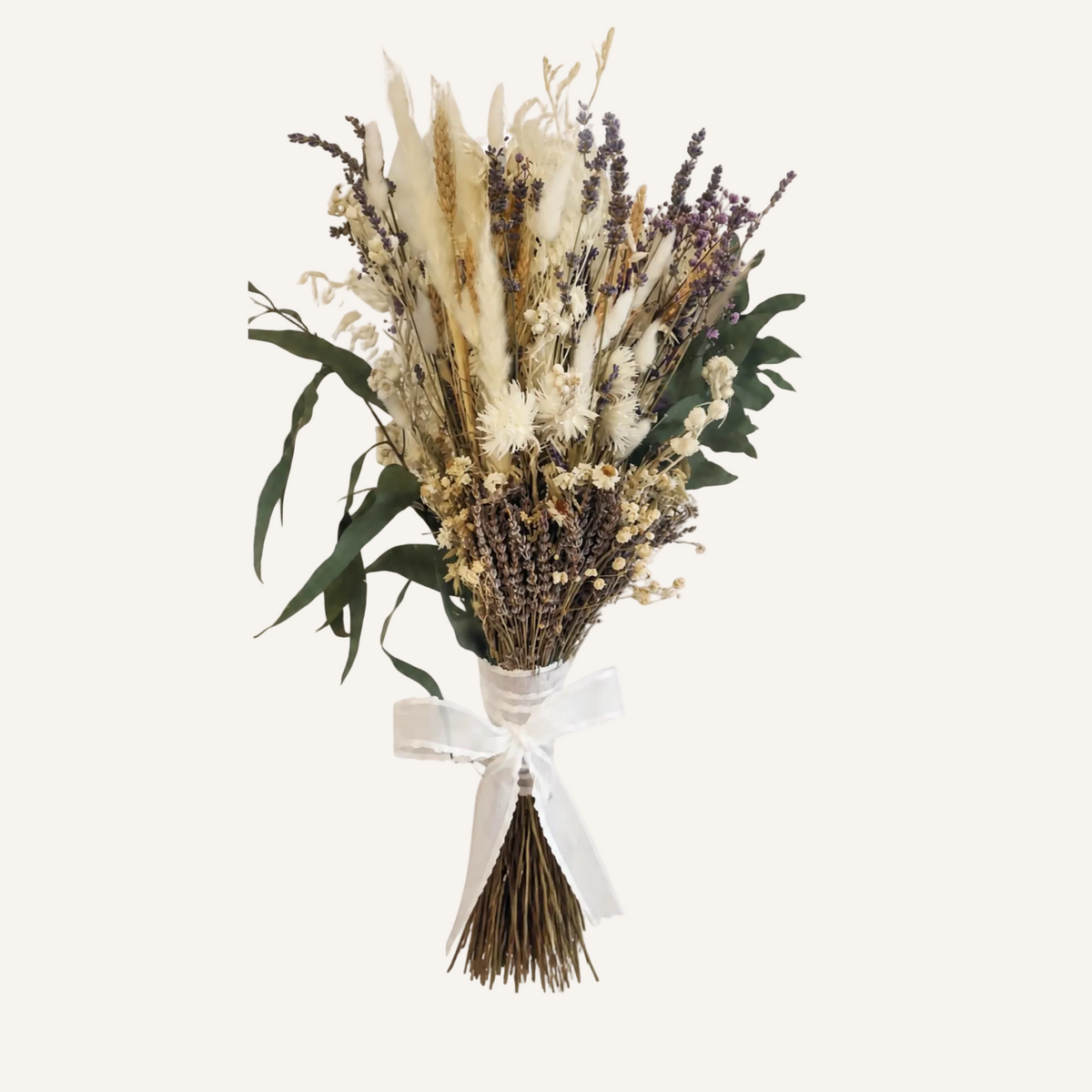 Bouquet de mariée en fleurs séchées