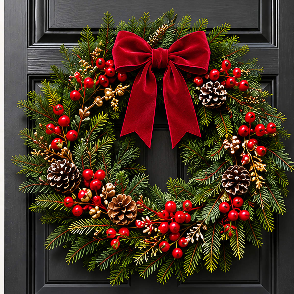 Couronne de Noël naturelle