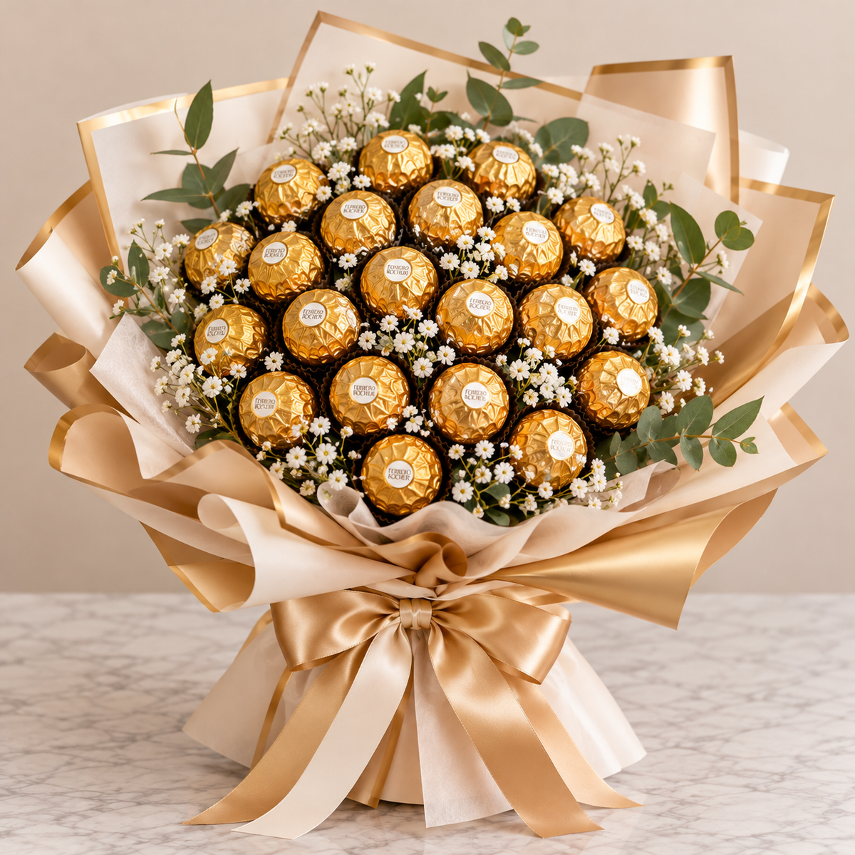Bouquet gourmand de chocolats assortis – Douceur sucrée