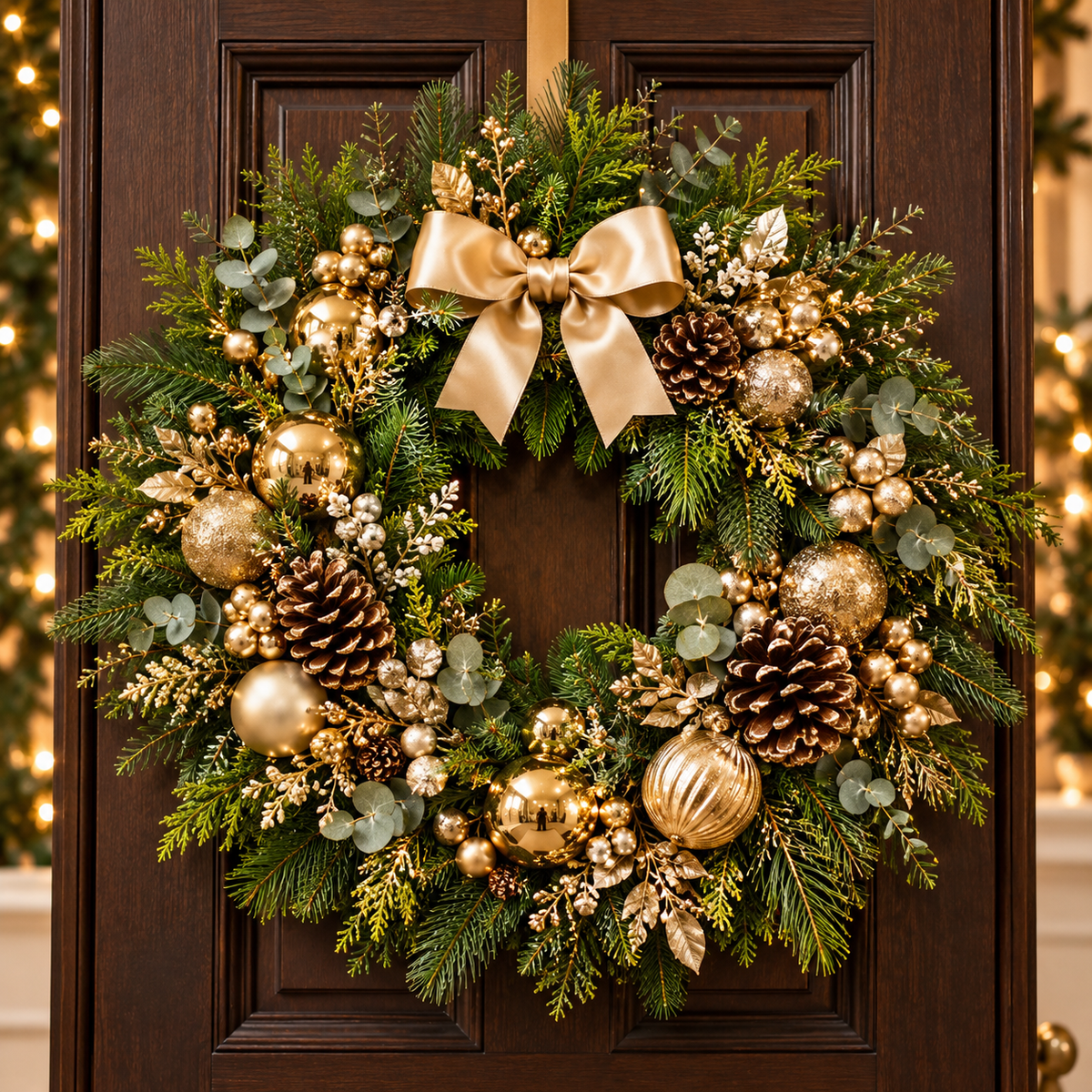 Couronne de Noël naturelle