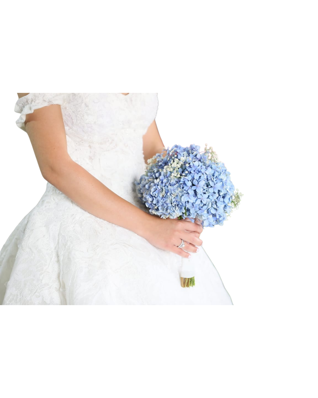 Elegant Blue Bridal Bouquet