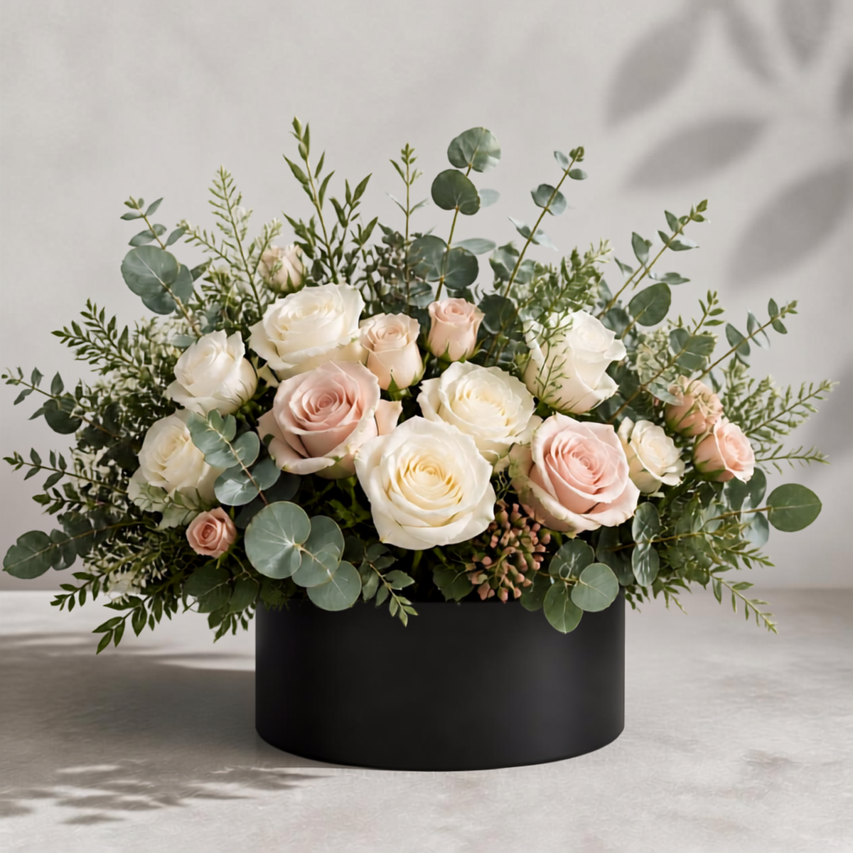 Boîte florale ronde classique