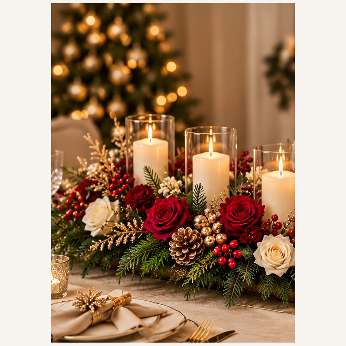 Centre de table – Lumière des Fêtes